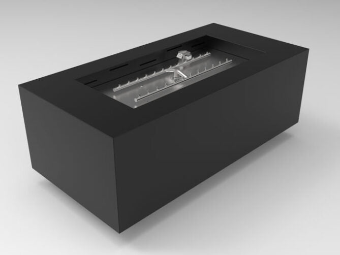 HPC 48" x 24" Powder Coated Black Rectangular Metal Enclosure with TOR-33X15SSEI-HF-LP/24VAC