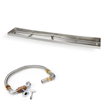 HPC 97”X8” Linear Burner - Interlink Pan and T-Burner Fire Pit Kit