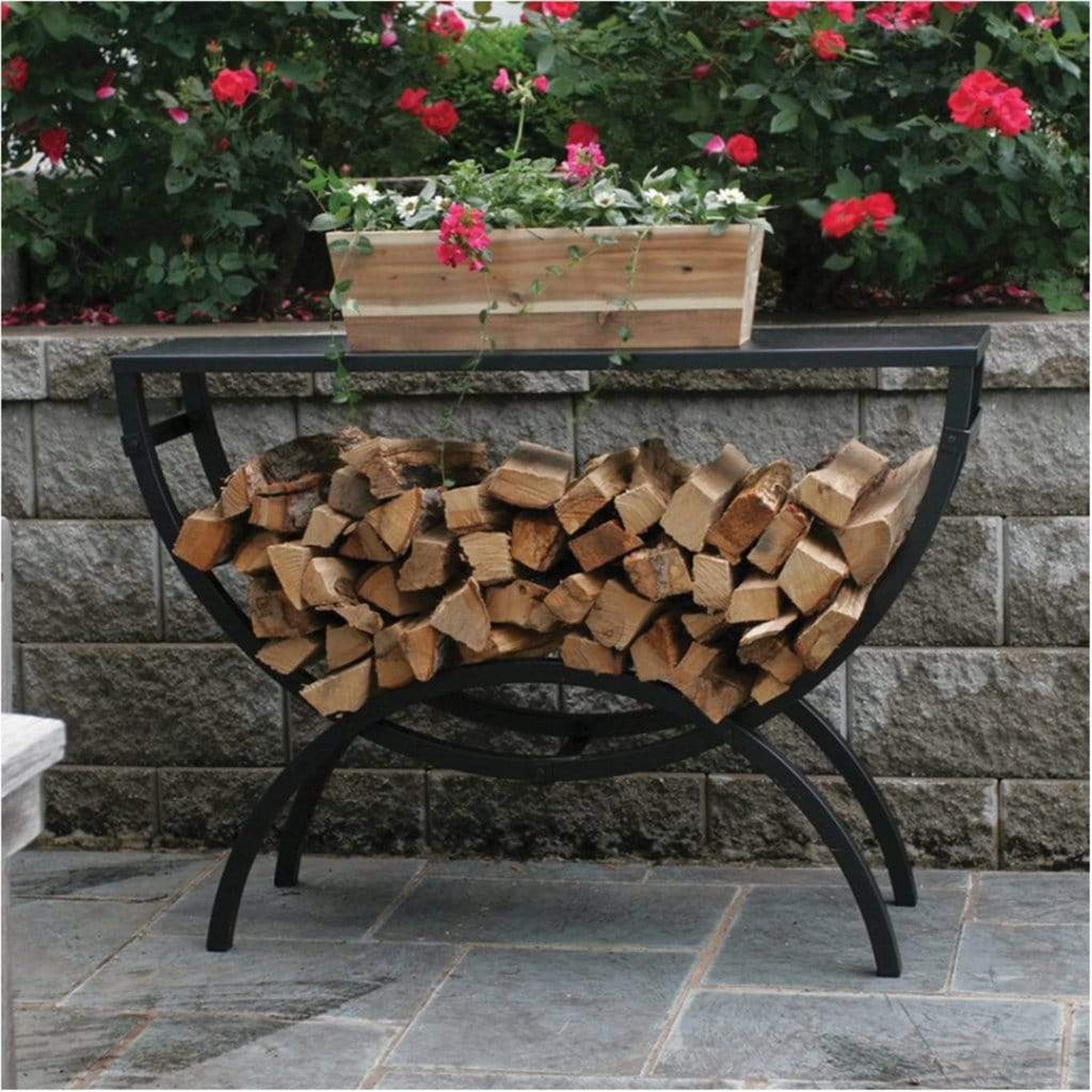 Log Table Topper HY-C Table Top for Medium Crescent Log Rack – US Fireplace Store