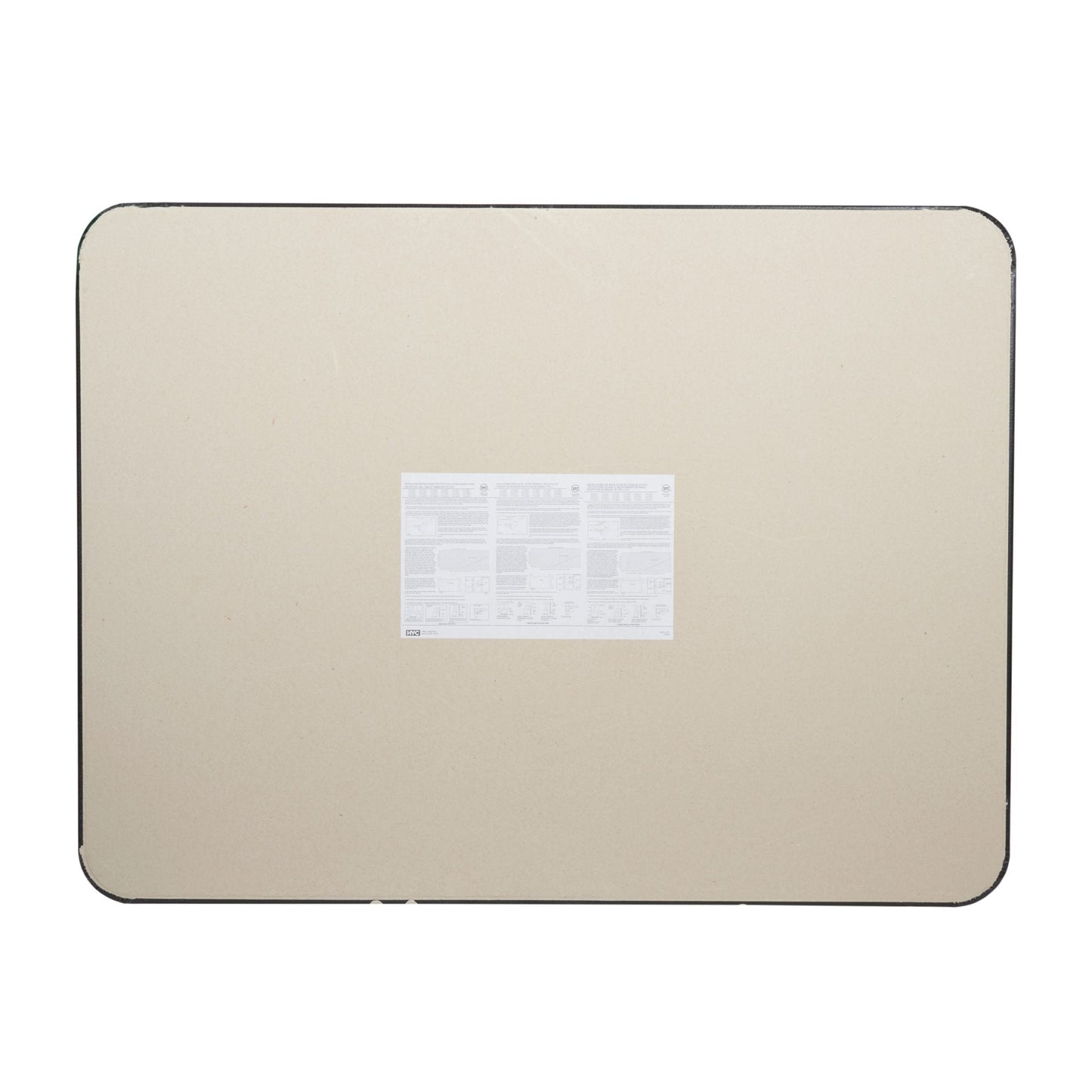 HY-C UL1618 Type-2 Hearth Extender 18" x 48" Black Stove Board Overpack Protection