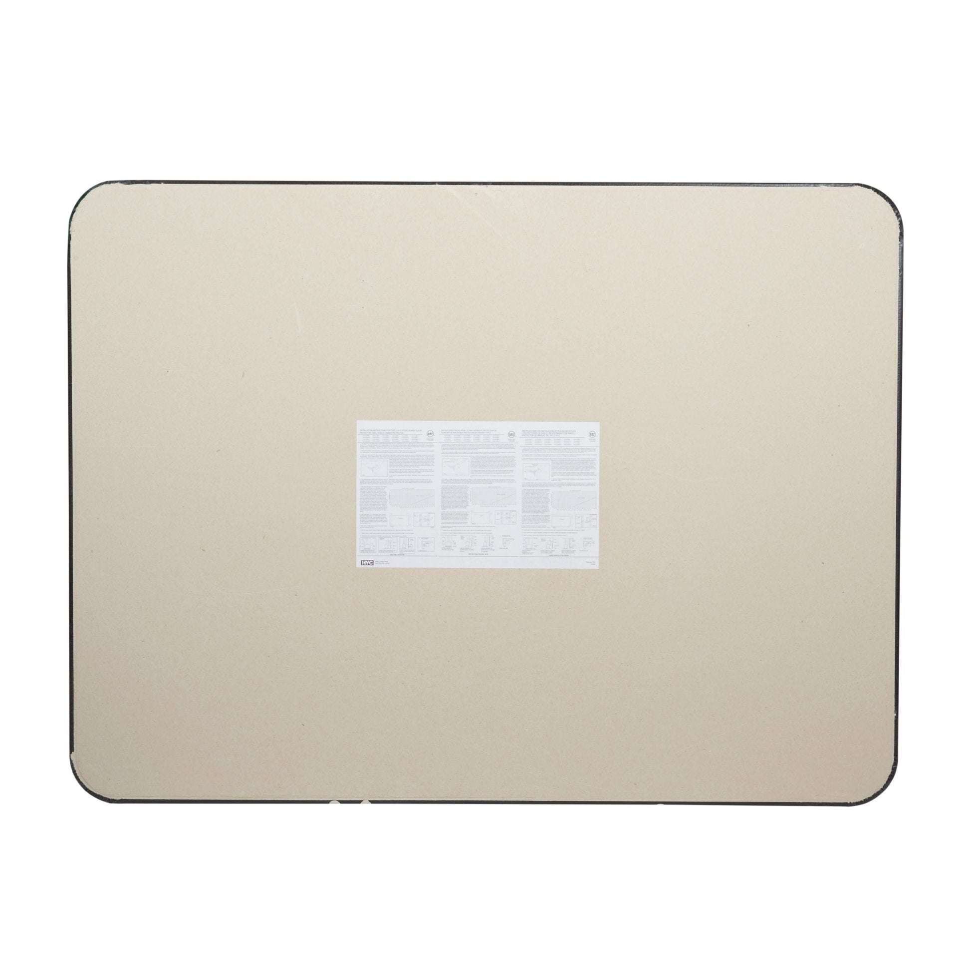 HY-C UL1618 Type-2 Hearth Extender 18" x 48" Black Stove Board Overpack Protection