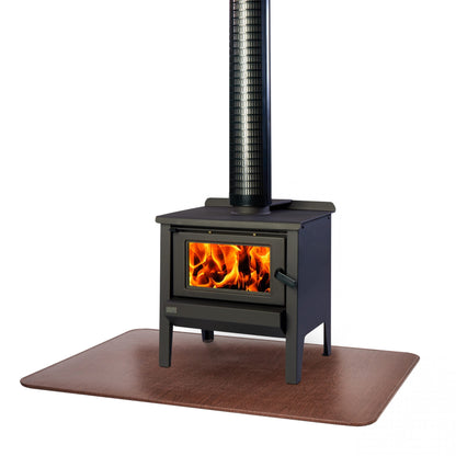 HY-C UL1618 Type-2 Hearth Extender 32" x 42" Woodgrain Stove Board Overpack Protection