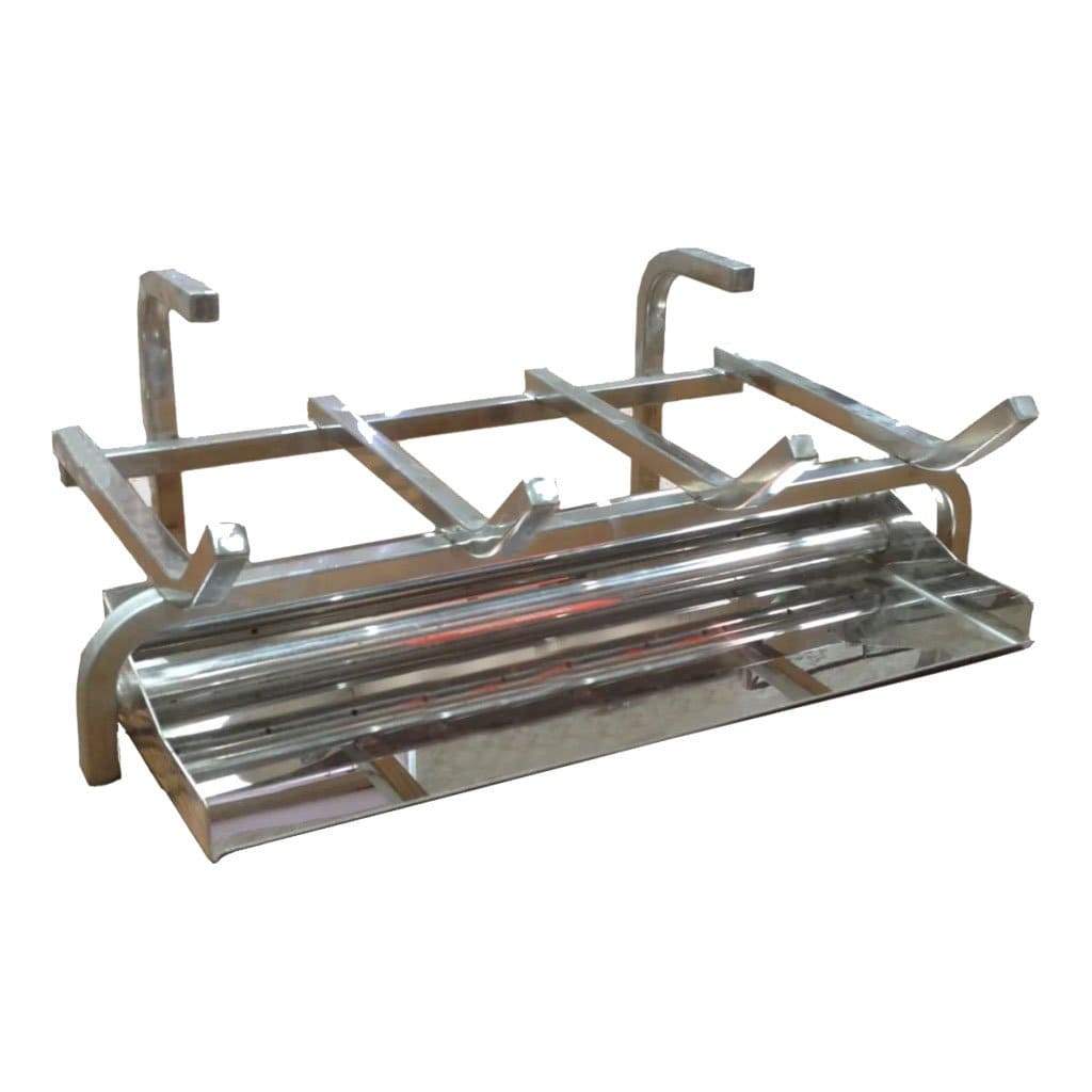 Hargrove 18" Stainless Steel Gas Log Outdoor Burner Kit -Natural Gas