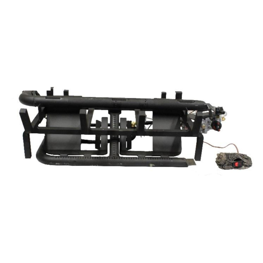 Hargrove 18" Vent Free Natural Gas Burner With Millivolt Control Valve for Char Logs - ANSI Z21.60