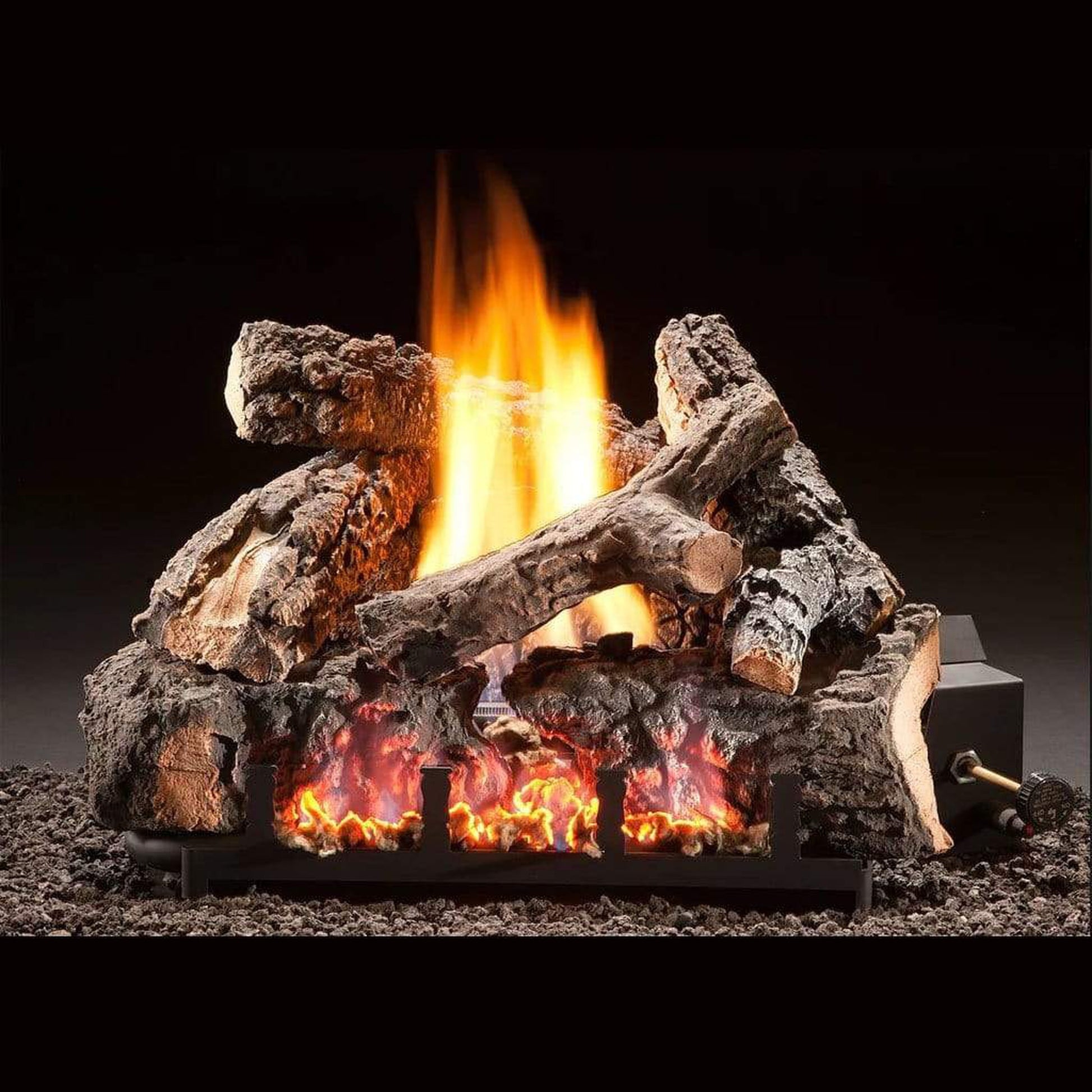 Hargrove 22" Charleston Glow Vent-Free Propane Gas Log Set With Electronic Ignition Valve