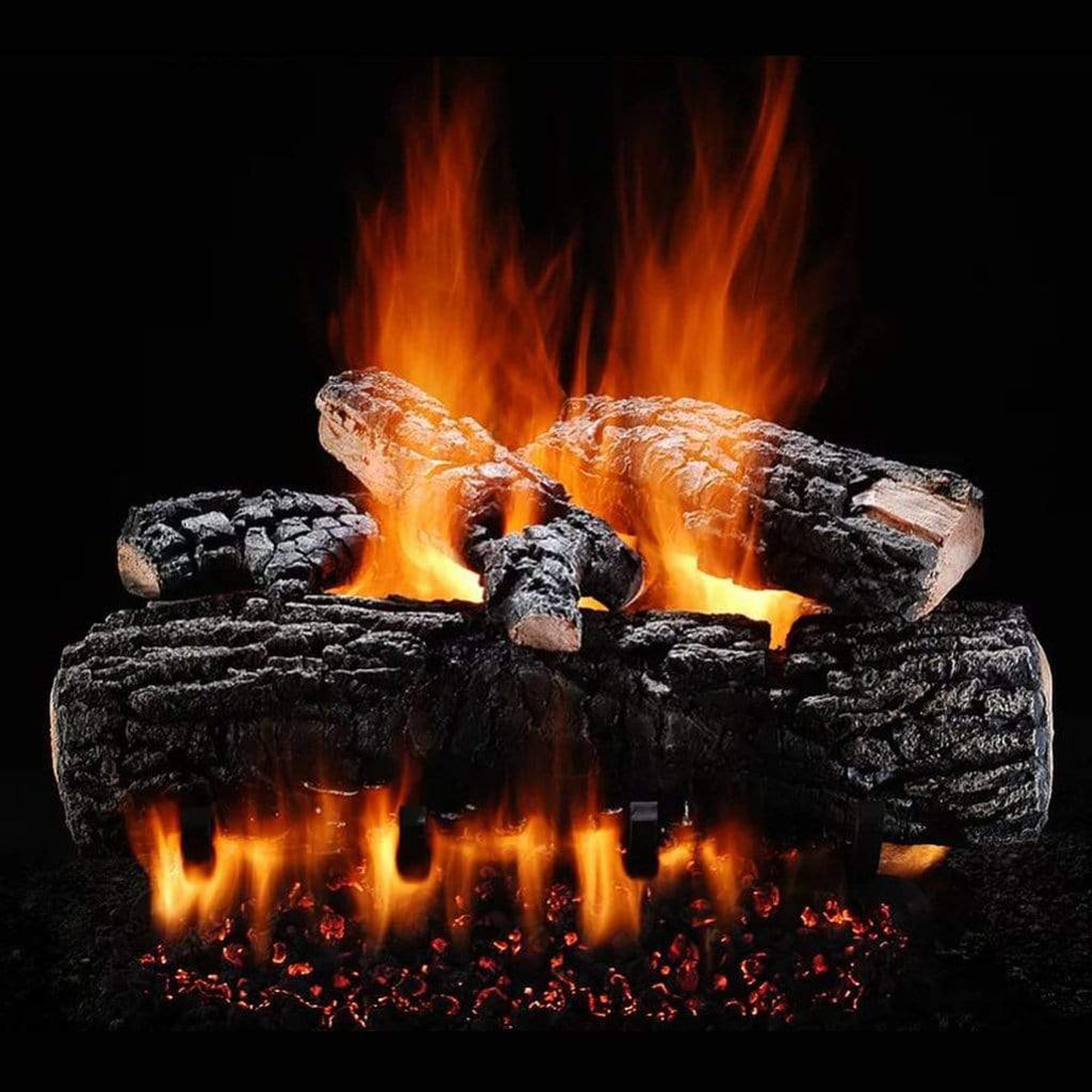 Hargrove Charred Series 24" Blazing Pecan Single Side Vented Gas Log