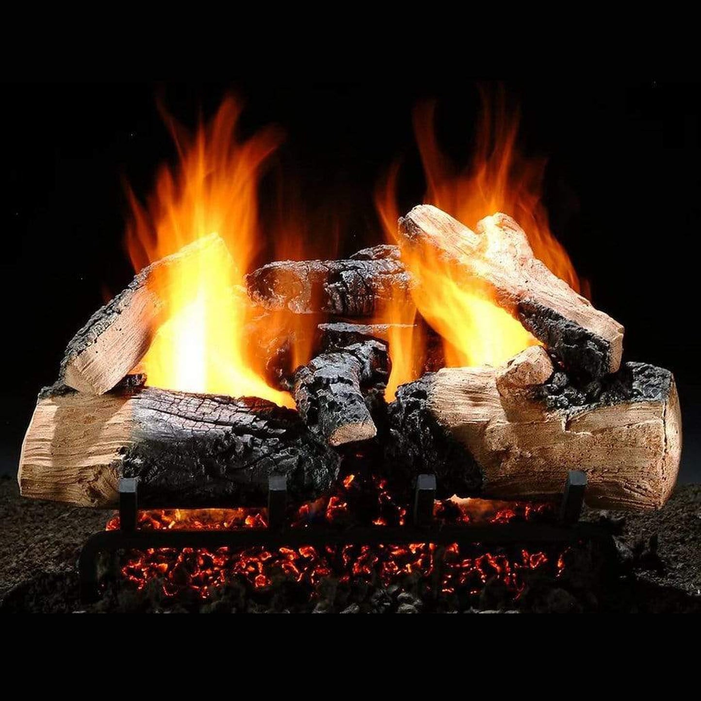Hargrove Charred Series 36" Twilight Inferno Single Side Vented Gas Log
