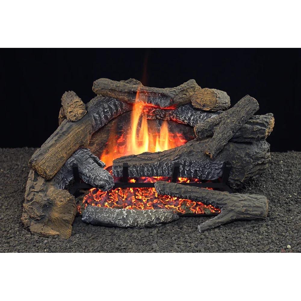 Hargrove Radiant Heat 24" Cimarron Timber Vent Free Natural Gas Log With Millivolt Control