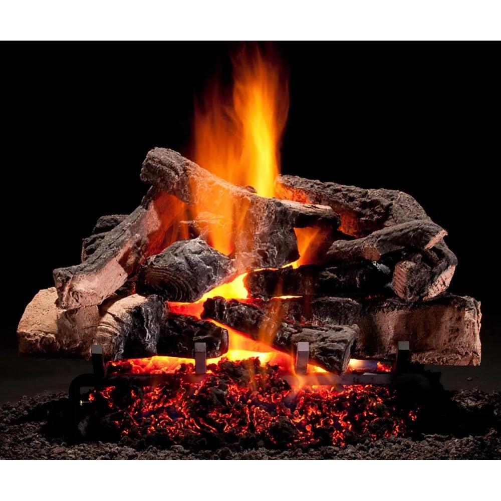 Hargrove Radiant Heat 42" Rustic Timber Single-Side Vented Gas Logs