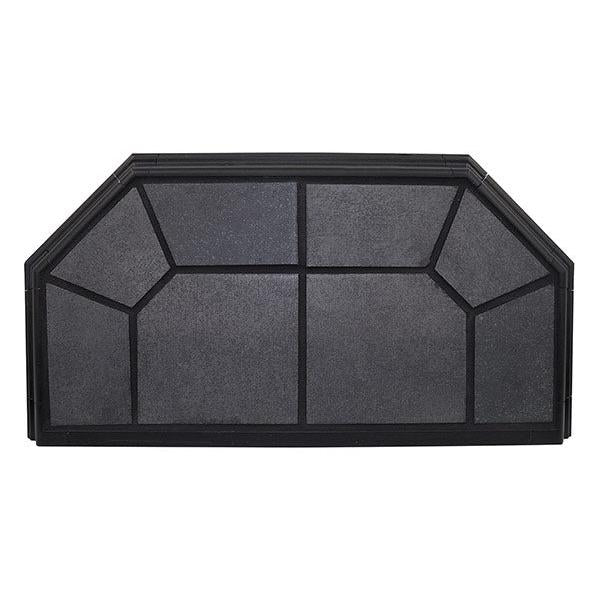 Hearth Classics 40" x 40" Standard Charcoal Classic Edge Type 2 Traditional Hearth Board