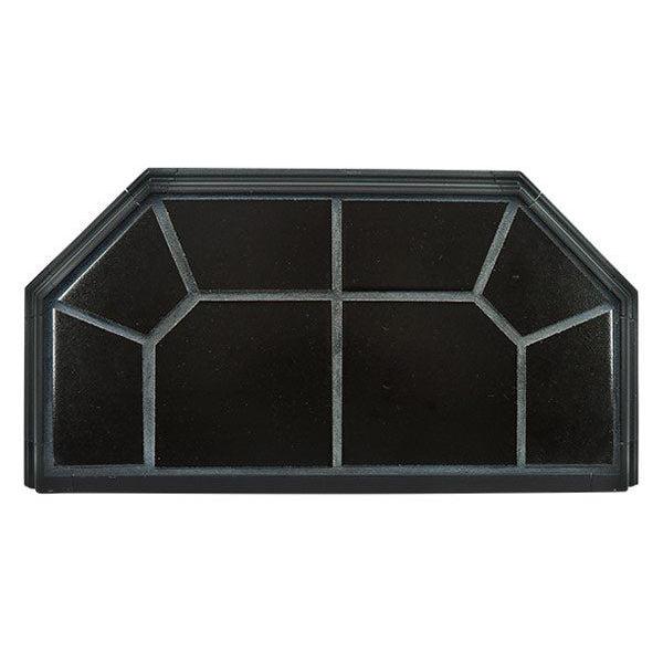 Hearth Classics 40" x 40" Standard Olympic Gray Classic Edge Type 2 Traditional Hearth Board