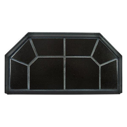 Hearth Classics 40" x 40" Standard Olympic Gray Classic Edge Type 2 Traditional Hearth Board