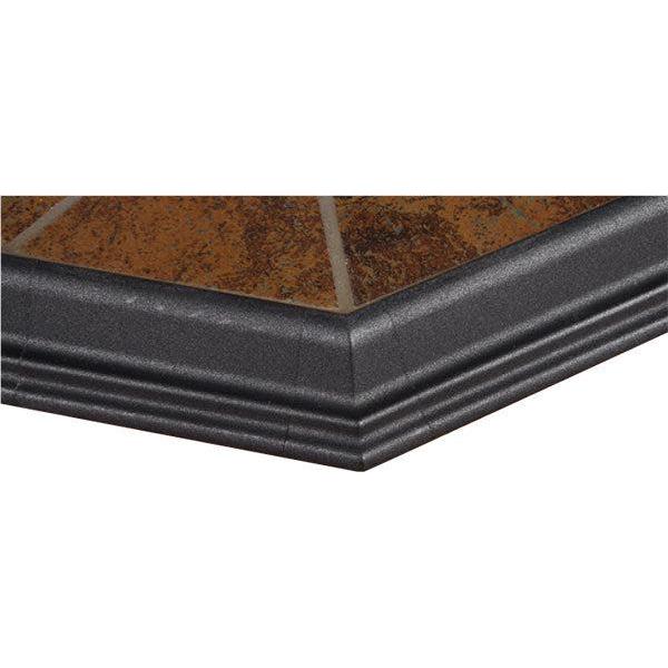 Hearth Classics 48" x 48" Corner Desert Canyon Classic Edge Type 2 Traditional Hearth Board
