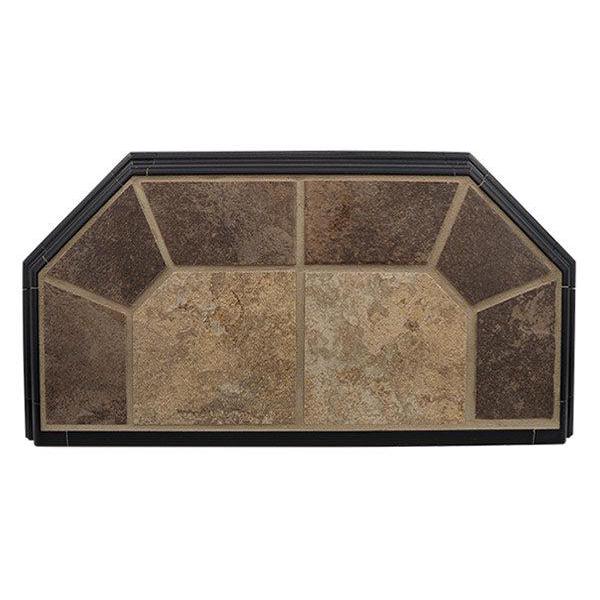 Hearth Classics 48" x 48" Corner Desert Canyon Classic Edge Type 2 Traditional Hearth Board