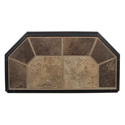 Hearth Classics 48" x 48" Corner Desert Canyon Classic Edge Type 2 Traditional Hearth Board