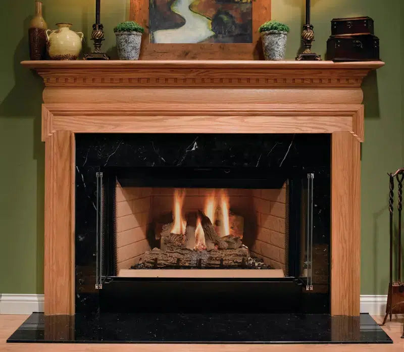 Heatilator Accelerator 42" Traditional Heat-Circulating Wood Burning Fireplace With Herringbone Refractory