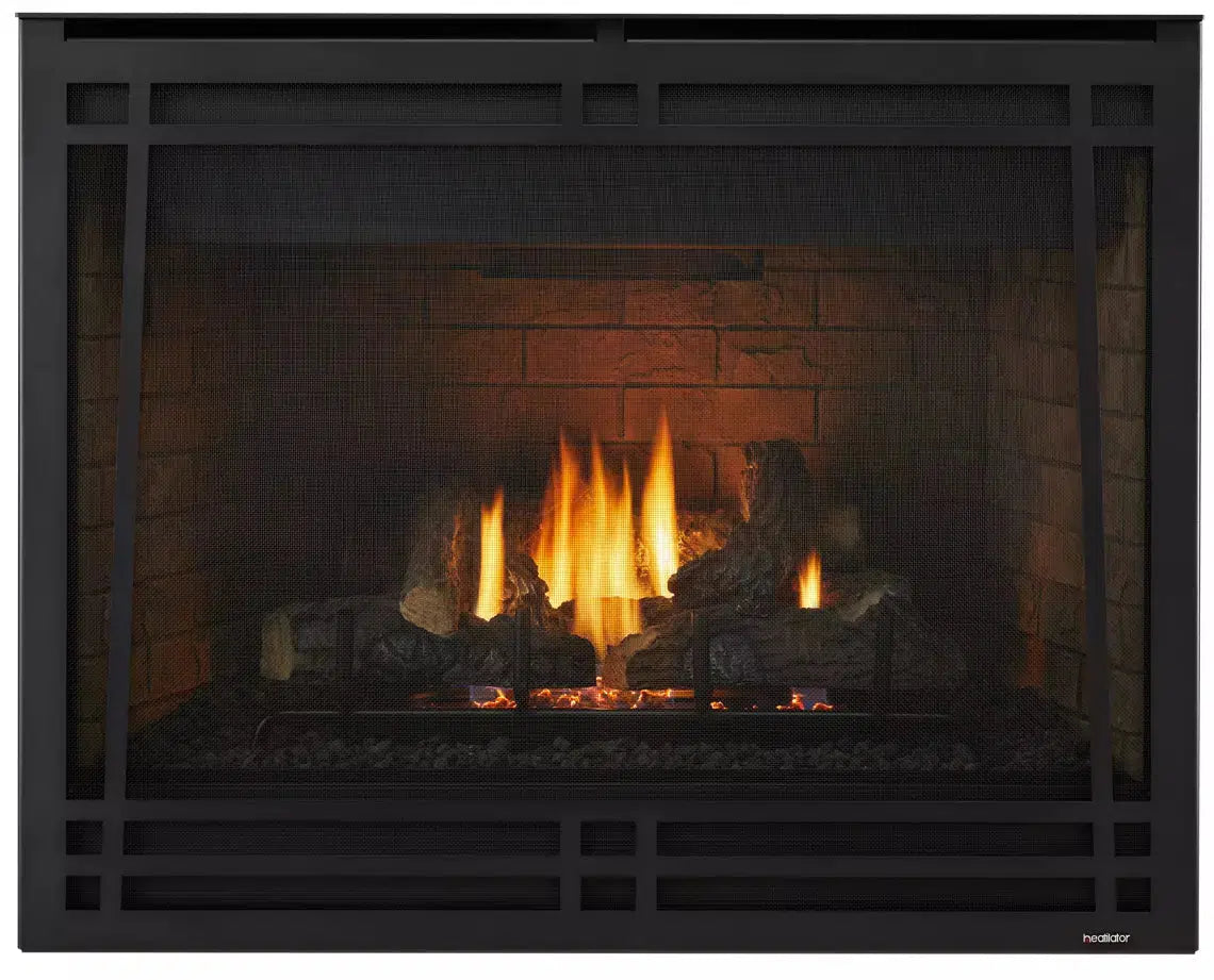 Heatilator Caliber 36" Traditional Top/Rear Direct Vent Propane Gas Fireplace With IntelliFire Touch Ignition System