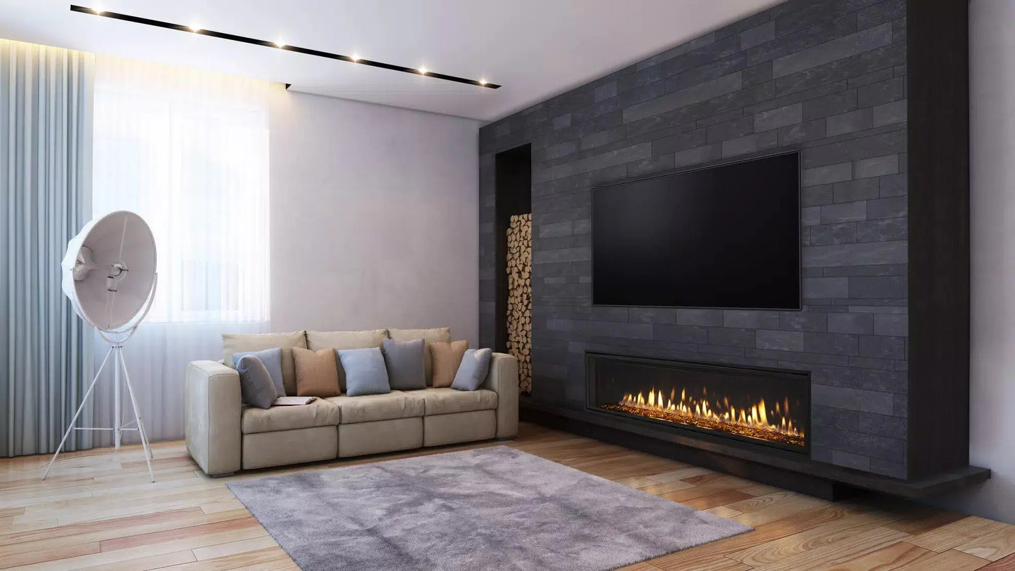 Heatilator Crave 48" Linear Contemporary Top Direct Vent Natural Gas Fireplace With IntelliFire Touch Ignition System