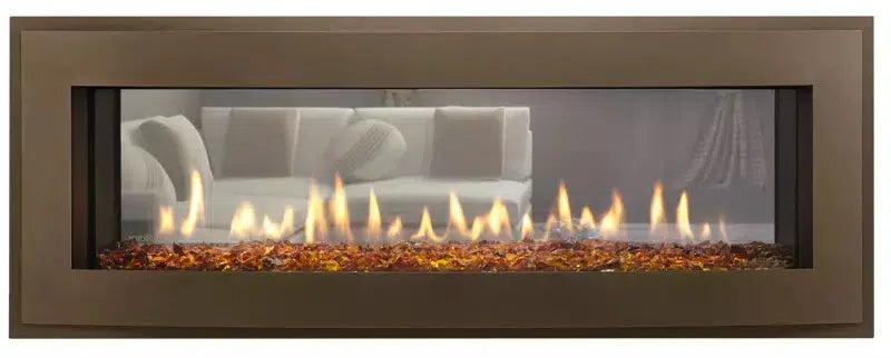 Heatilator Crave See-Through 48" Linear Contemporary Top Direct Vent Natural Gas Fireplace With IntelliFire Touch Ignition System