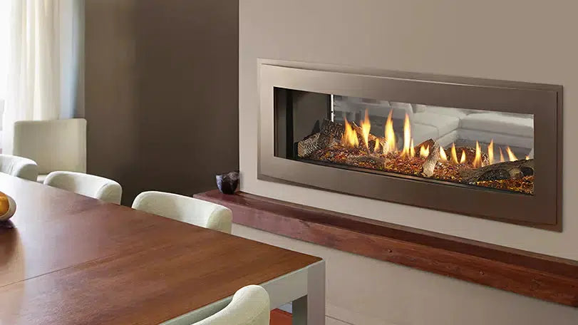 Heatilator Crave See-Through 72" Linear Contemporary Top Direct Vent Natural Gas Fireplace With IntelliFire Touch Ignition System