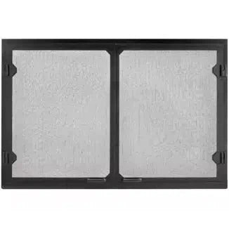Heatilator Grand Vista 42 Black Cabinet-Style Mesh Doors for Accelerator 42" Wood Burning Fireplace
