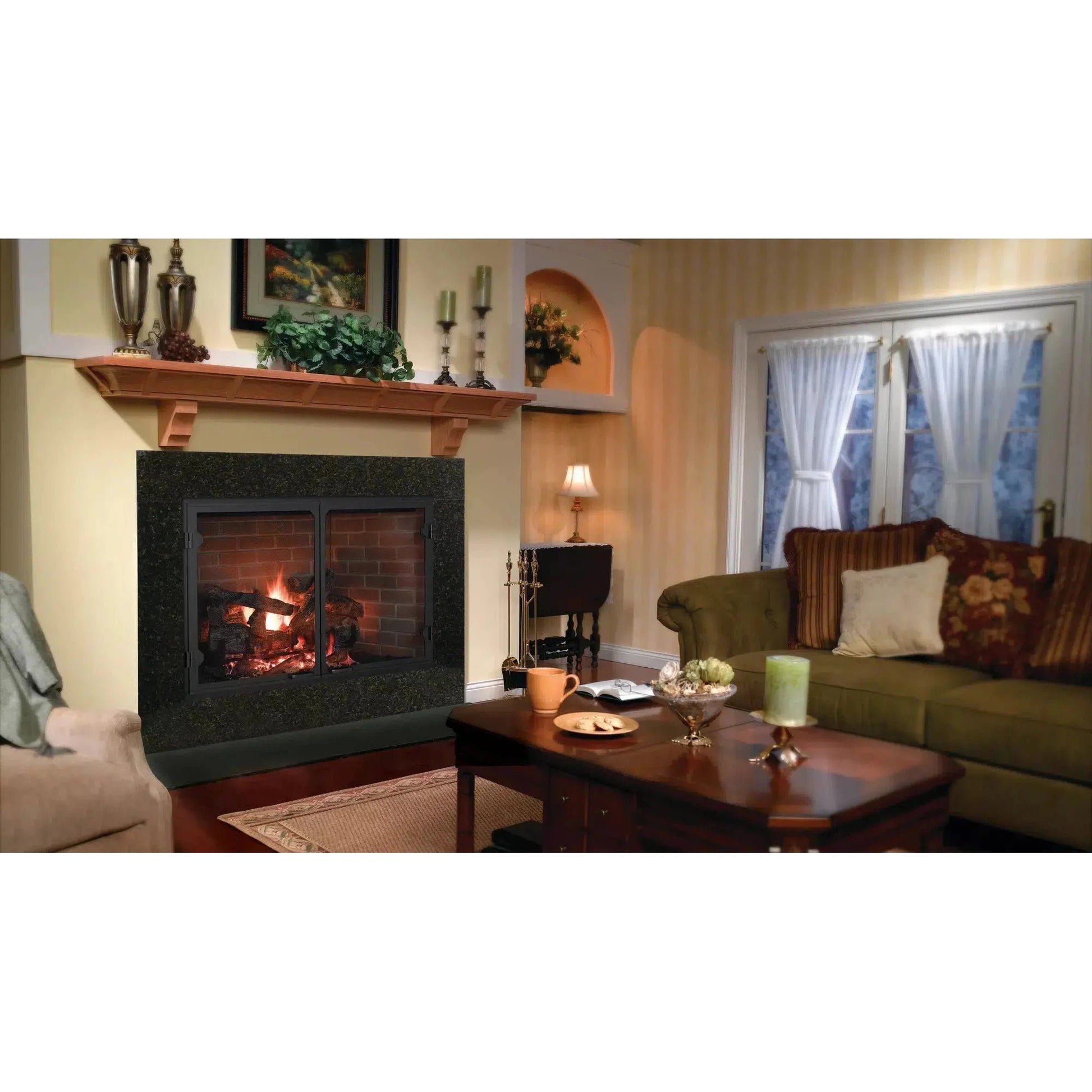 Heatilator Icon 80 42" Traditional Radiant Heat Wood Burning Fireplace With Herringbone Refractory