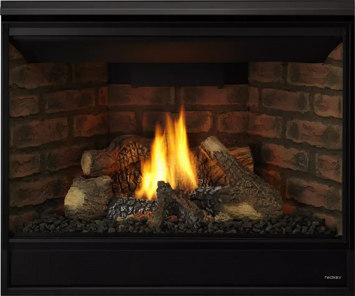 Heatilator Novus 33" Traditional Top/Rear Direct Vent Natural Gas Fireplace With IntelliFire Ignition System