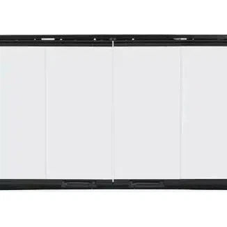 Heatilator Original Glass Bi-Fold Doors With Black Trim for Icon 60 36" Wood Burning Fireplace