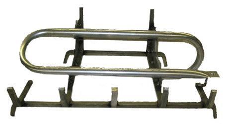 Heatmaster HMSS 24" Stainless Steel Liquid Propane Match Light Outdoor Burner With Safety Pilot Kit