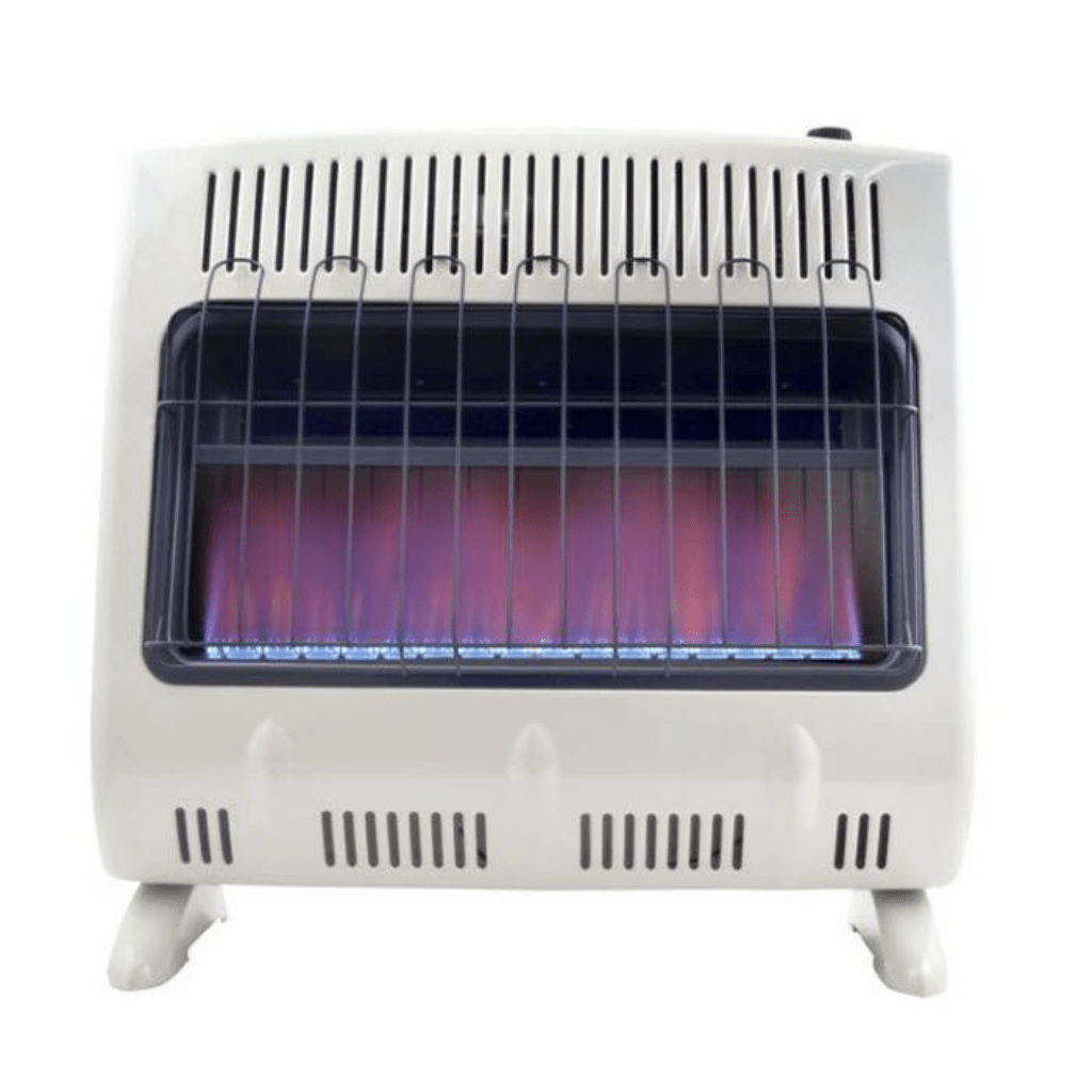 Heatstar 30,000 BTU Vent Free Blue Flame Natural Gas Heater with Thermostat and Blower