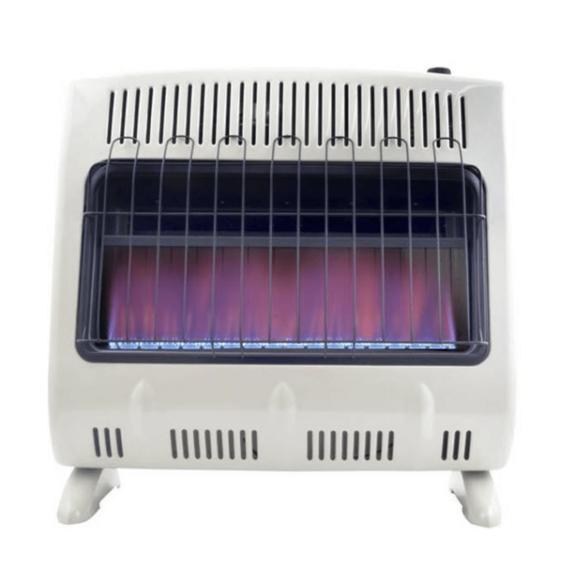 Heatstar 31" 30,000 BTU Blue Flame Vent Free Propane Gas Heater With Thermostat and Blower