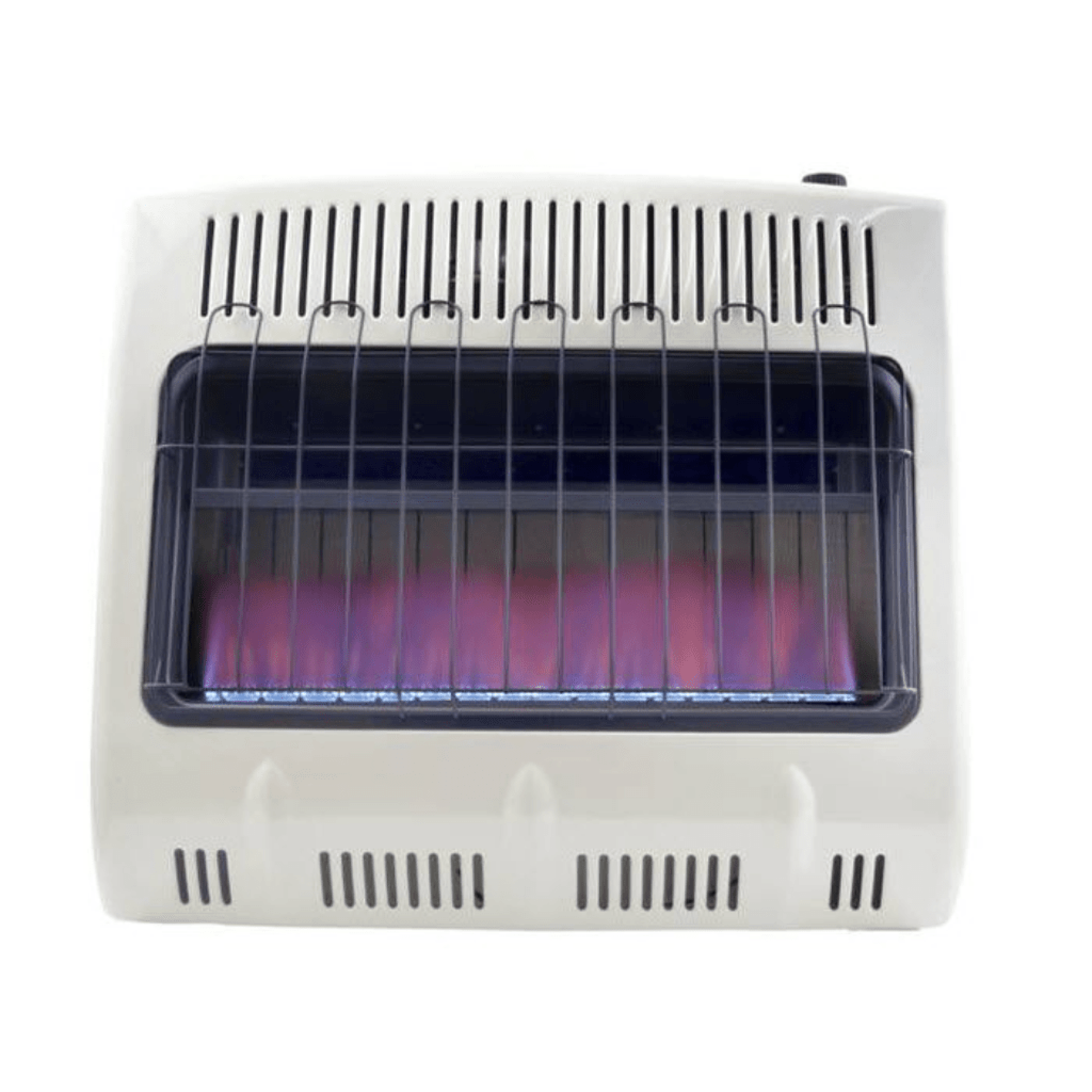 Heatstar 31" 30,000 BTU Blue Flame Vent Free Propane Gas Heater With Thermostat and Blower