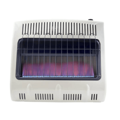 Heatstar 31" 30,000 BTU Blue Flame Vent Free Propane Gas Heater With Thermostat and Blower
