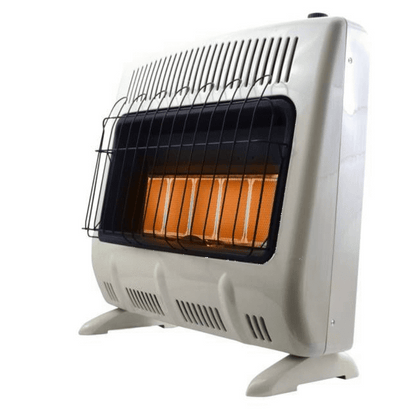 Heatstar 31" 30,000 BTU Infrared Radiant Vent Free Propane Gas Heater With Thermostat and Blower