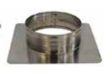 Homestyle HS-6TS-1313 13" x 13" Stainless Steel Aluminum Fireplace