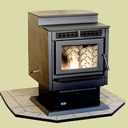 Hudson River Davenport 22" Matte Black Freestanding Pellet Stove
