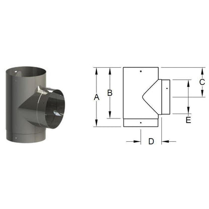 ICC EXCELiner 6" 90-Degree Split Base Tee