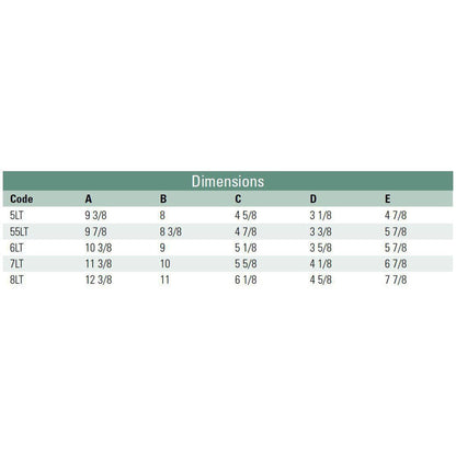 ICC EXCELiner 6" 90-Degree Split Base Tee