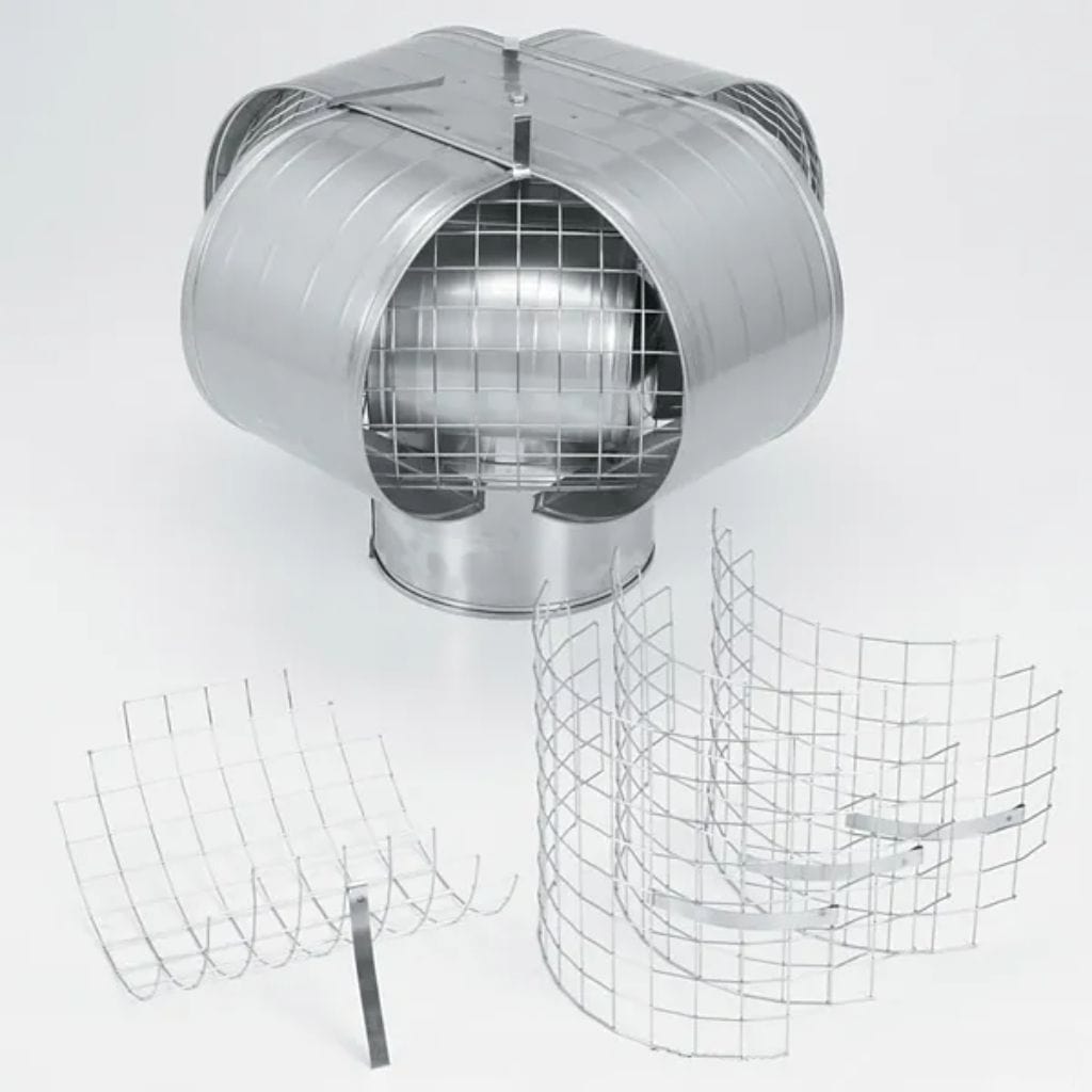ICP 1/2" Screen for Vacu-Stack 8" & 8" Oval Inner Diameter Stainless Steel Wind Chimney Cap