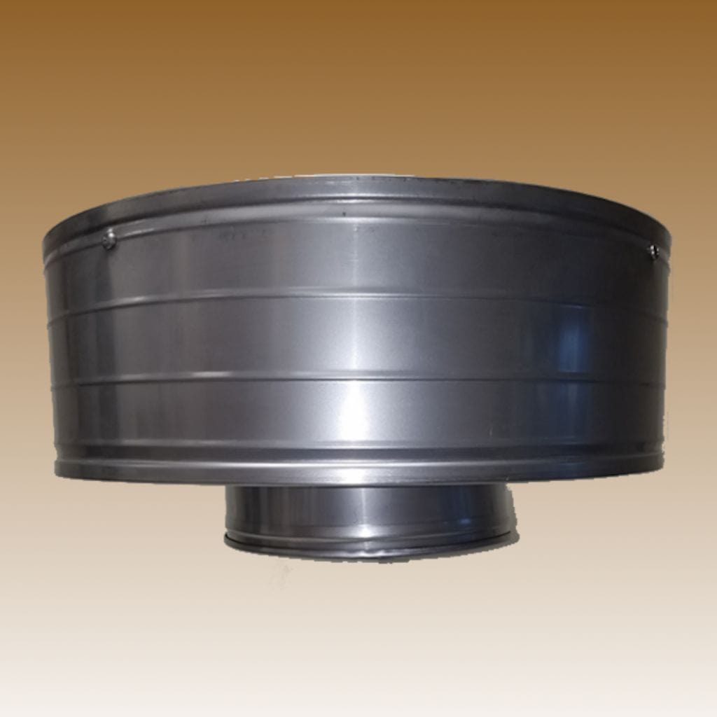 ICP StormShield 19"-23" Lid 14" Inner Diameter Stainless Steel Rain Chimney Cap