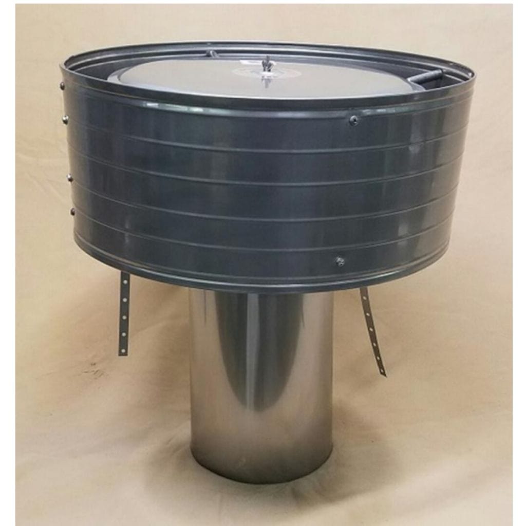 ICP StormShield Air Cooled Tallboy 13"-17" Lid 8" Inner Diameter Stainless Steel Rain Chimney Cap