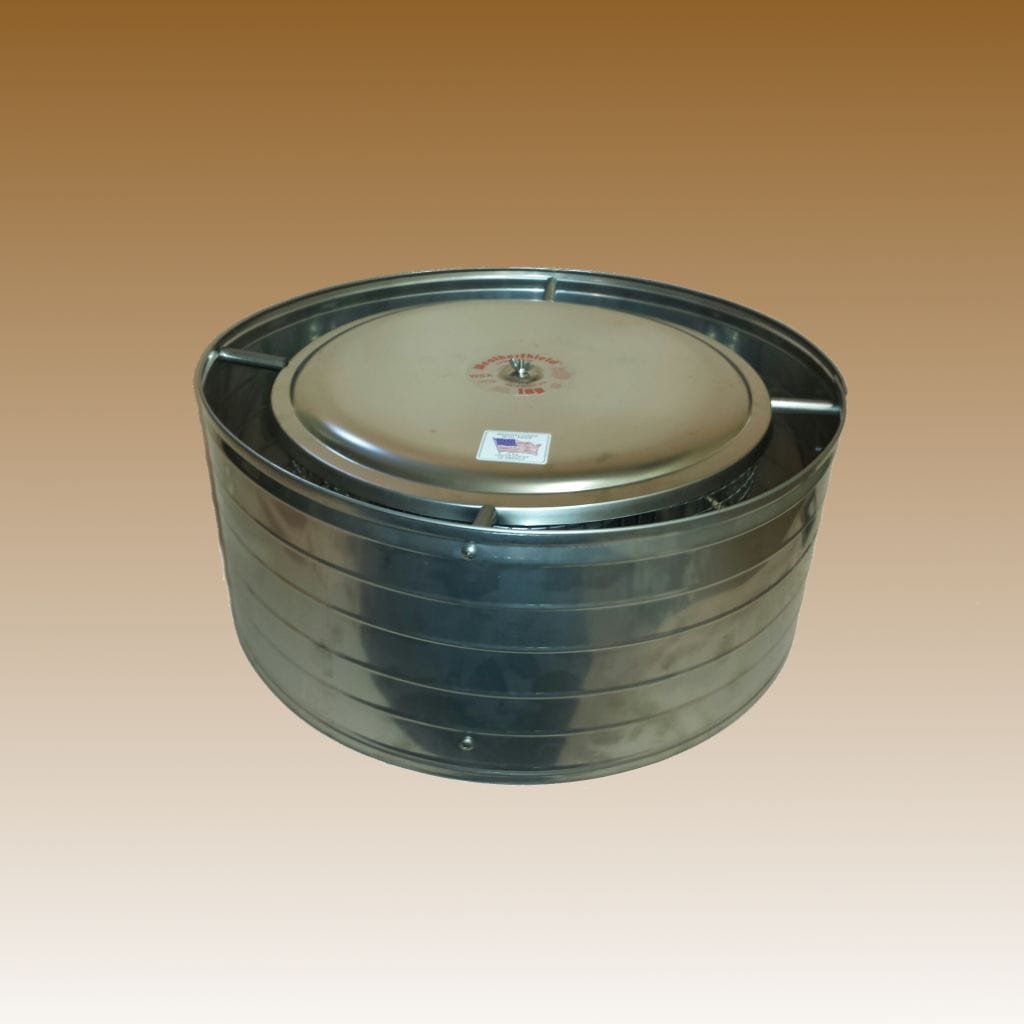 ICP StormShield Air Coooled 13"-17" Lid 5" Inner Diameter Stainless Steel Rain Chimney Cap With 1/2" Screen