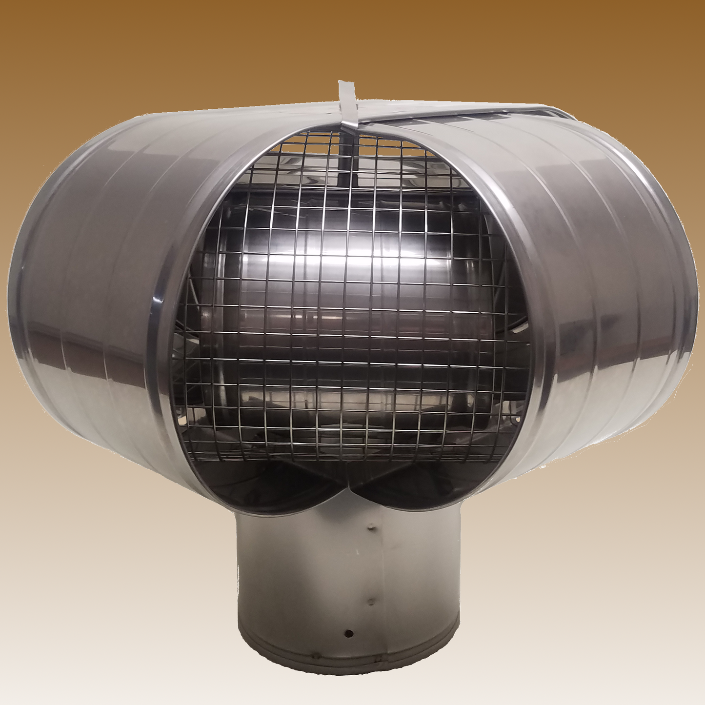 ICP Vacu-Stack 19" Lid 11" Inner Diameter Stainless Steel Wind Chimney Cap With 1/2" Screen