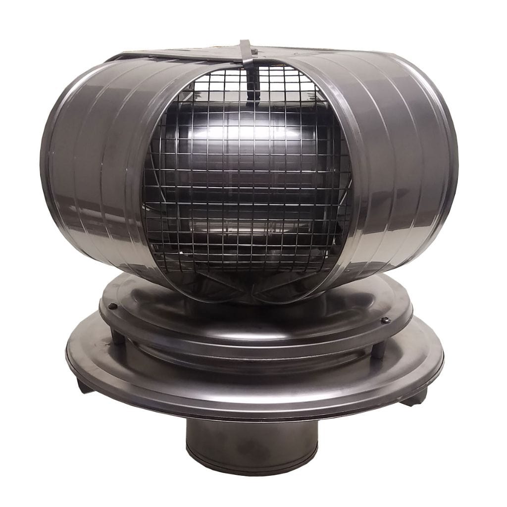 ICP Vacu-Stack Air Cooled 16" Lid 6" Inner Diameter Stainless Steel Wind Chimney Cap With 1/2" Screen