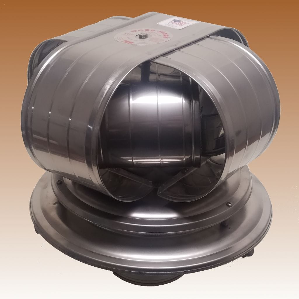 ICP Vacu-Stack Air Cooled 19" Lid 17" Inner Diameter Stainless Steel Wind Chimney Cap