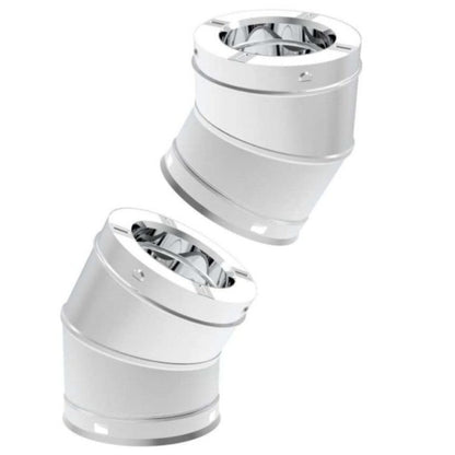 IHP Snap-Pak Stainless Steel Elbow for 7" Diameter Wood-Burning Chimney
