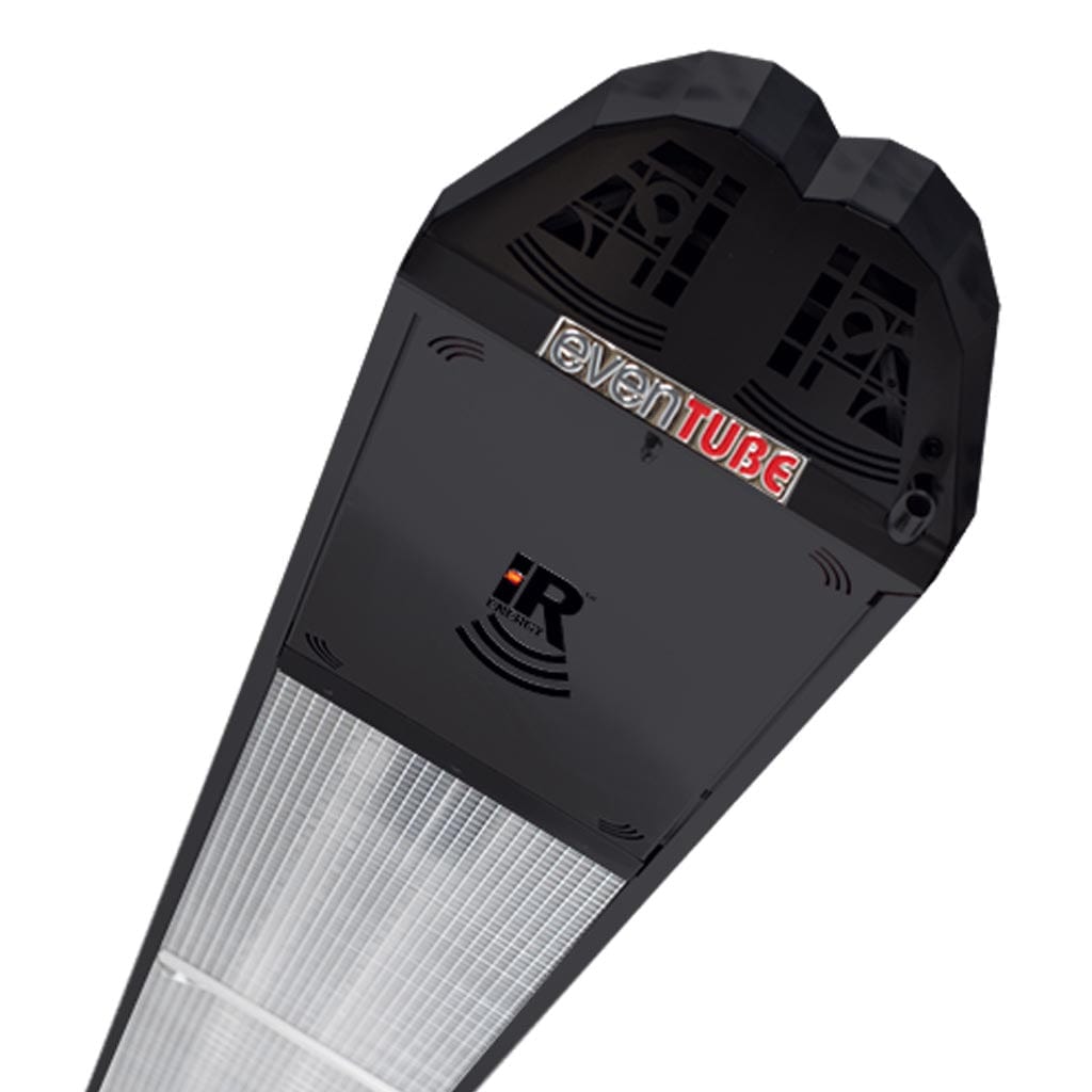IR Energy evenTUBE 144" Black Aluminum Two-Stage Overhead Natural Gas Vented Heater
