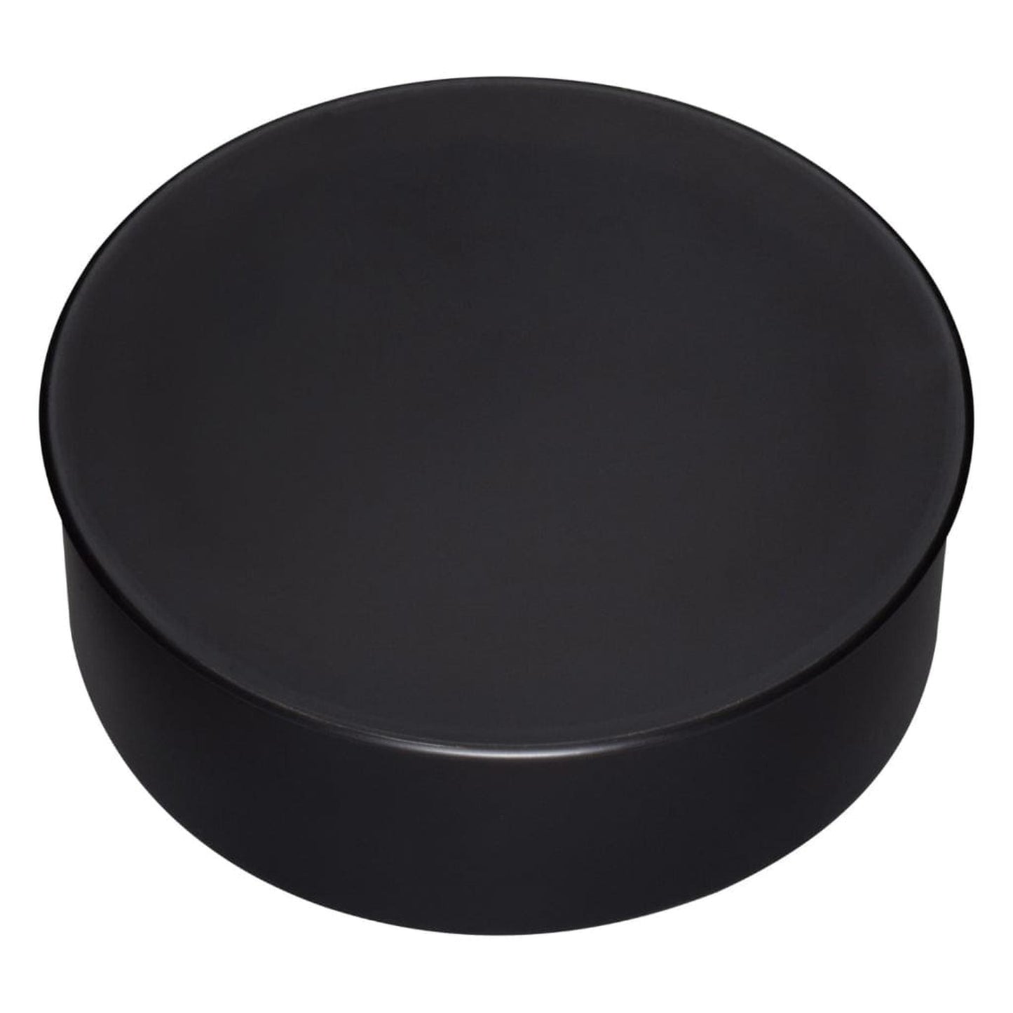 Imperial 6" Black Matt Stove Pipe Round Big End Tee Cap