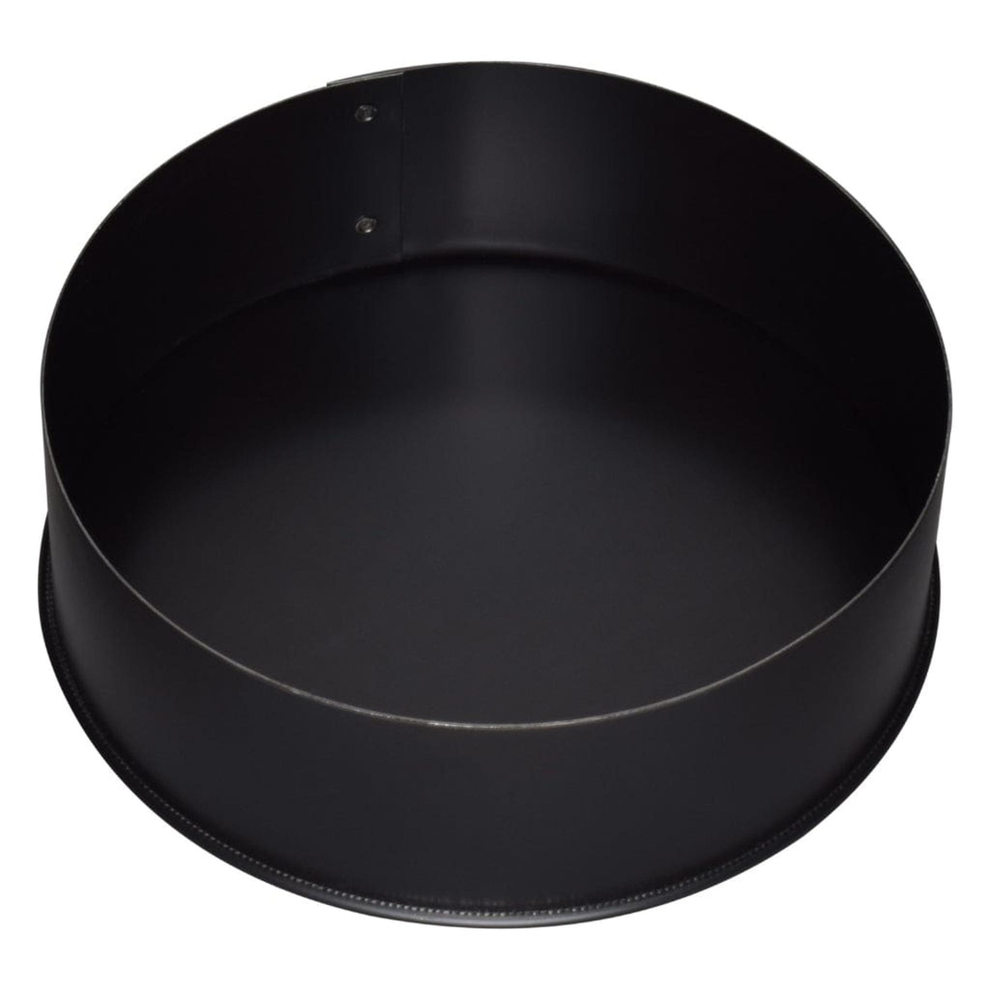 Imperial 6" Black Matt Stove Pipe Round Big End Tee Cap