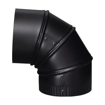 Imperial 7" x 90° Black Matt Adjustable Elbow